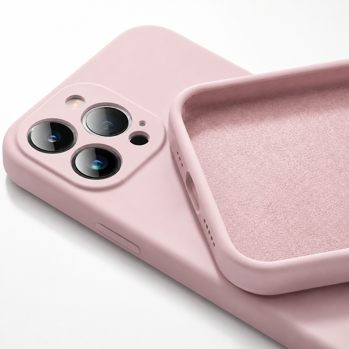 Premium iPhone Case MagSafe Compatible Square Liquid Silicone Shockproof Cover with Camera Lens Protection, Slim Soft-Touch Non-Slip Design