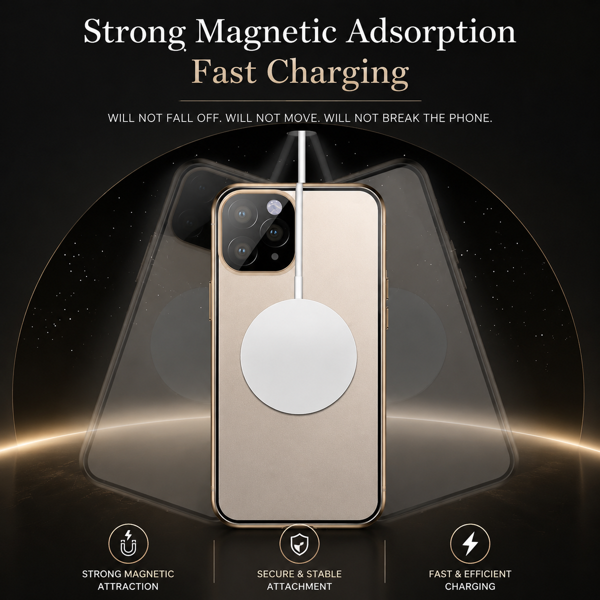 Premium iPhone Case MagSafe Compatible Tempered Glass Metal Frame Shockproof Full Body Protective Cover Camera Lens Protection Slim Sealed Design