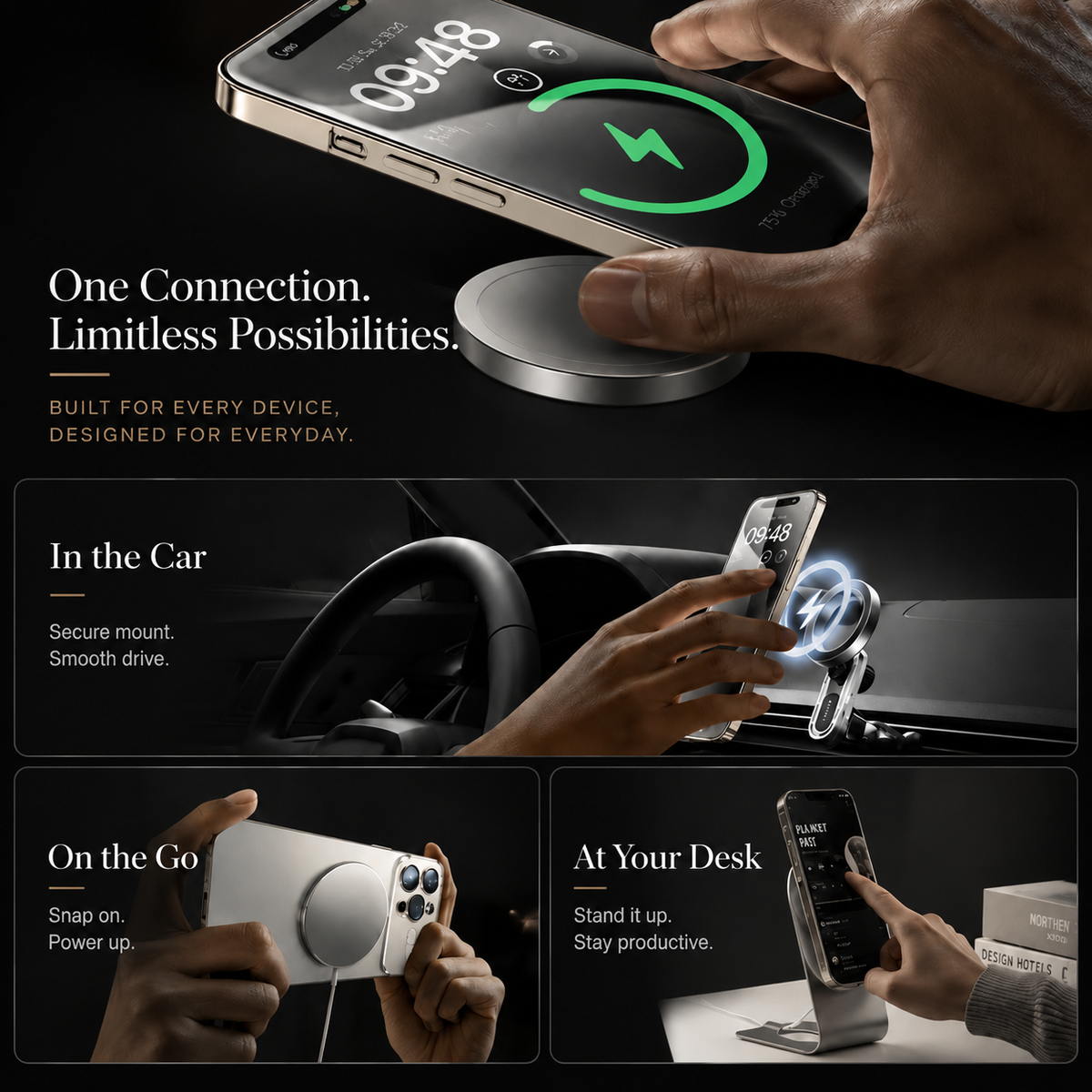 Premium iPhone Case MagSafe Compatible Tempered Glass Protective Cover Shockproof Anti Scratch Camera Lens Guard Slim Light Full Coverage Matte Finish