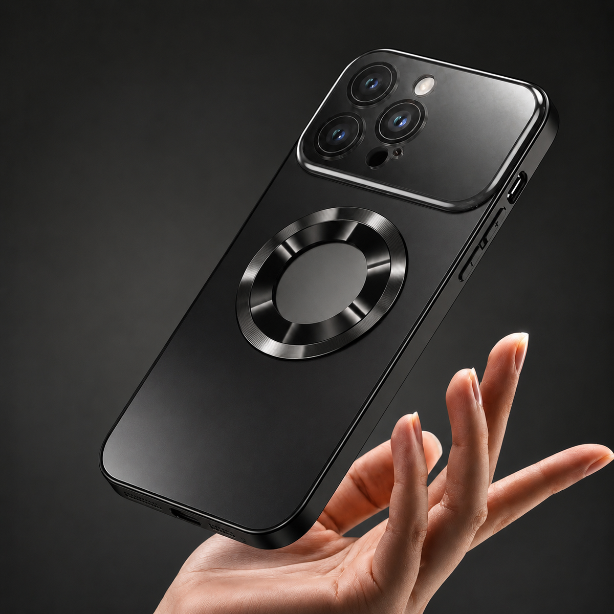 Premium iPhone Case MagSafe Compatible Tempered Glass Protective Cover Shockproof Anti Scratch Camera Lens Guard Slim Light Full Coverage Matte Finish