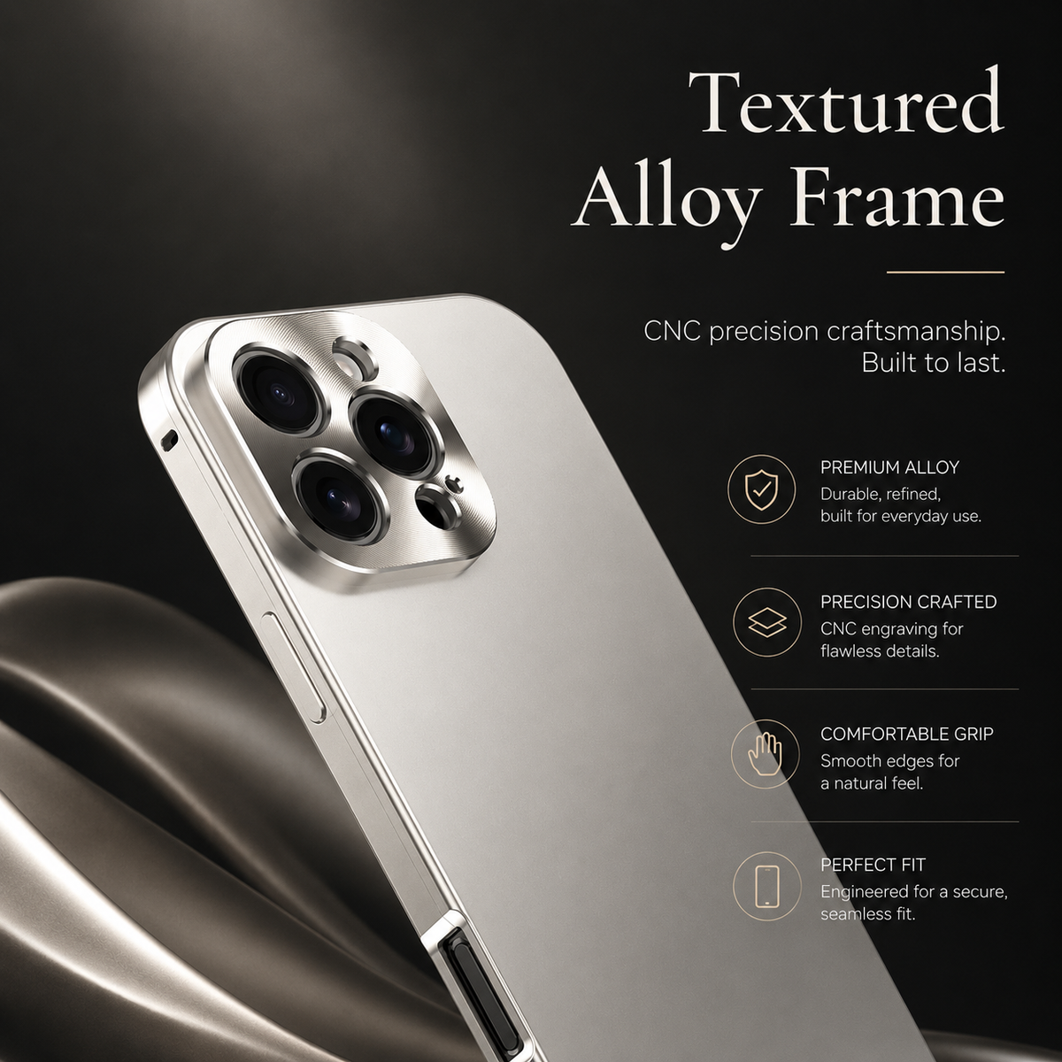 Premium iPhone Case MagSafe Compatible Titanium Alloy Magnetic Frame Ultra Thin Frosted Back Camera Lens Protection Shockproof Anti Fingerprint Slim Cover
