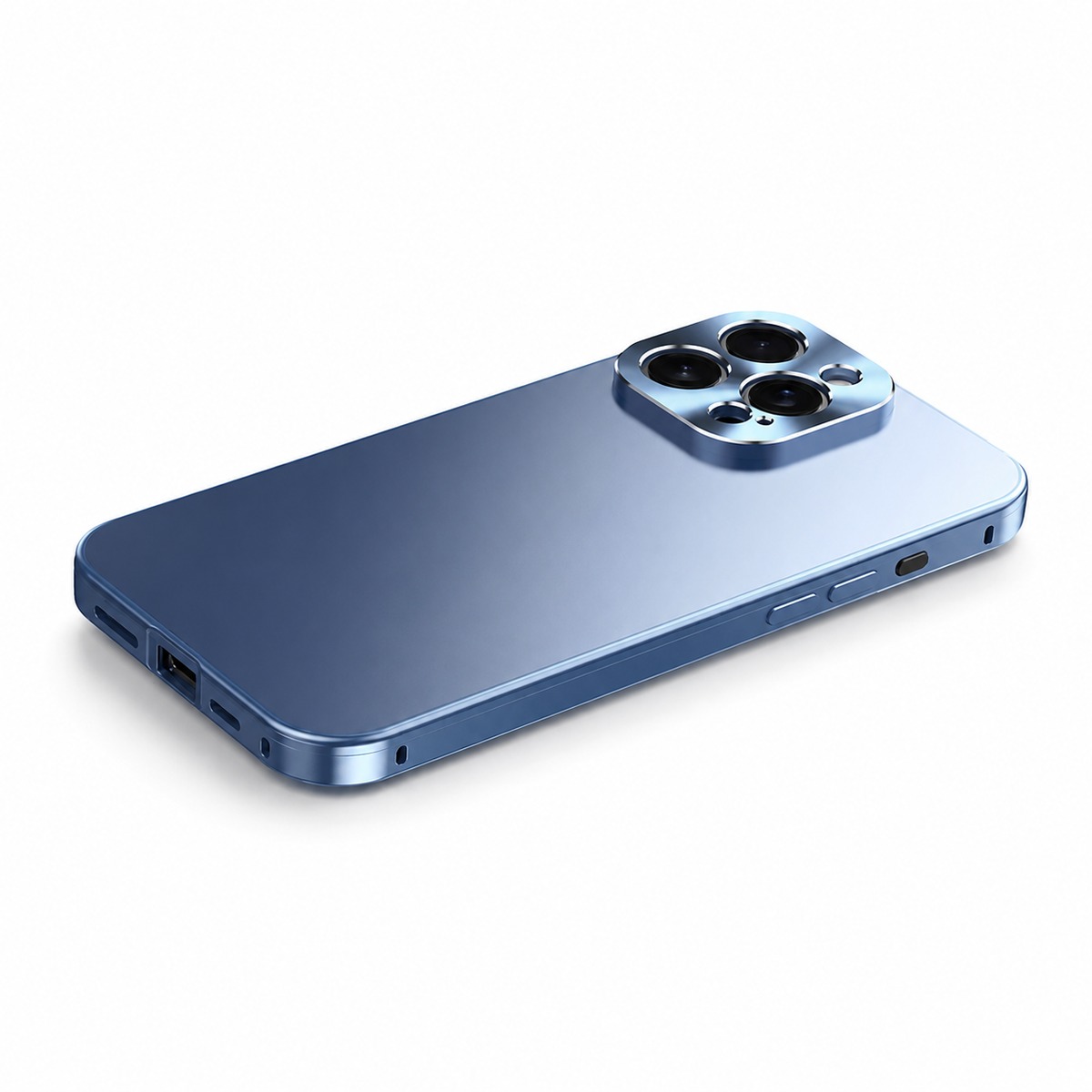 Premium iPhone Case MagSafe Compatible Titanium Alloy Magnetic Frame Ultra Thin Frosted Back Camera Lens Protection Shockproof Anti Fingerprint Slim Cover