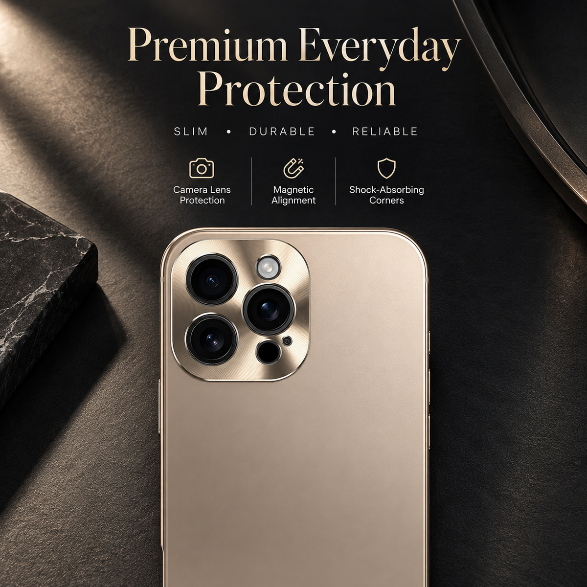 Premium iPhone Case MagSafe Compatible Titanium Alloy Magnetic Frame Ultra Thin Frosted Back Camera Lens Protection Shockproof Anti Fingerprint Slim Cover