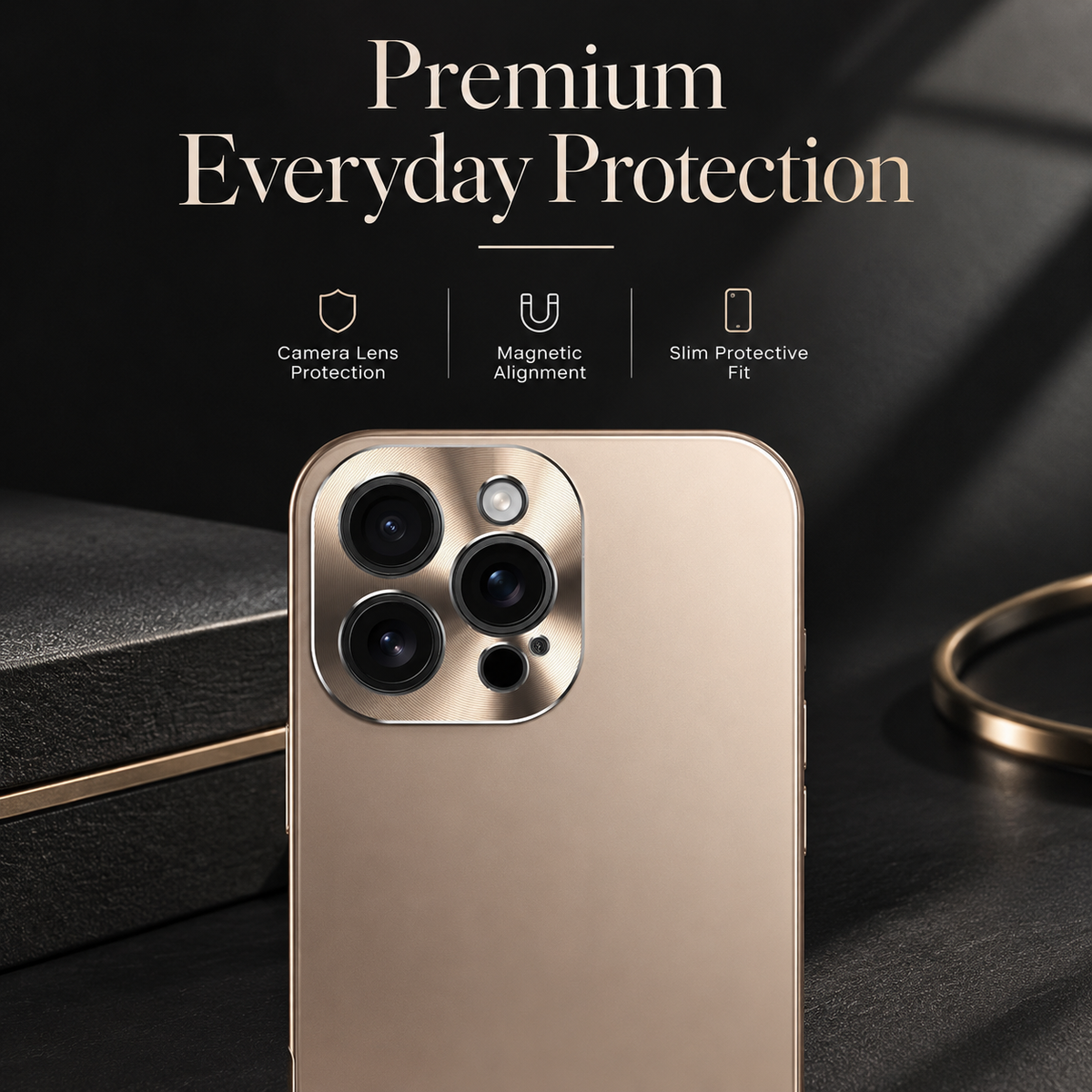 Premium iPhone Case MagSafe Compatible Titanium Alloy Magnetic Frame Ultra Thin Frosted Back Camera Lens Protection Shockproof Anti Fingerprint Slim Cover