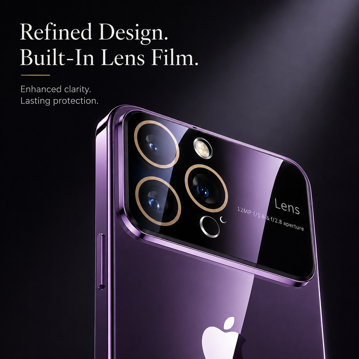 Premium iPhone Case MagSafe Compatible Transparent Acrylic Protective Cover Shockproof Tempered Camera Lens Guard Anti Scratch Slim Clear Coverage Fit