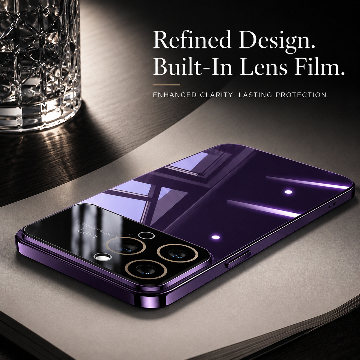Premium iPhone Case MagSafe Compatible Transparent Acrylic Protective Cover Shockproof Tempered Camera Lens Guard Anti Scratch Slim Clear Coverage Fit