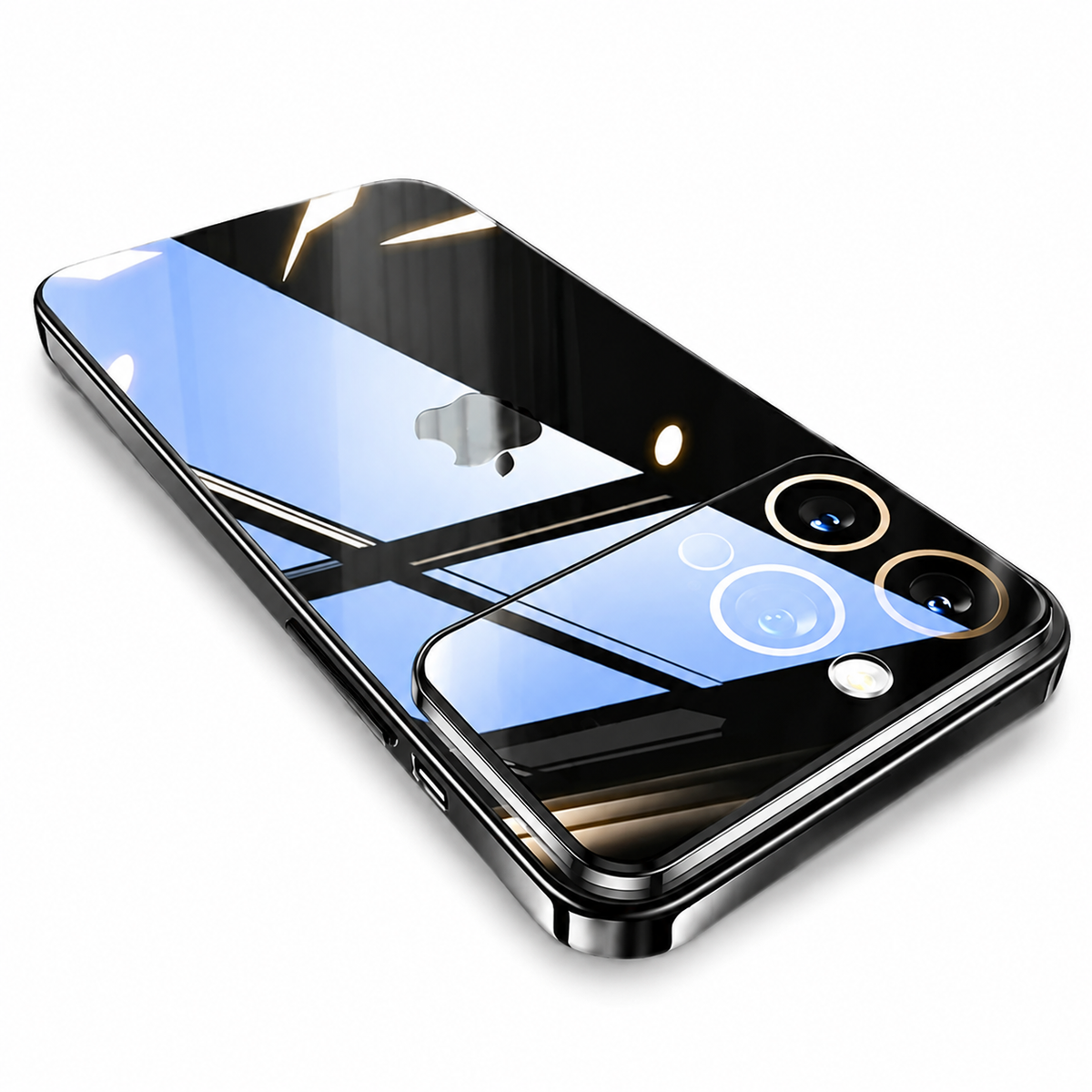 Premium iPhone Case MagSafe Compatible Transparent Acrylic Protective Cover Shockproof Tempered Camera Lens Guard Anti Scratch Slim Clear Coverage Fit
