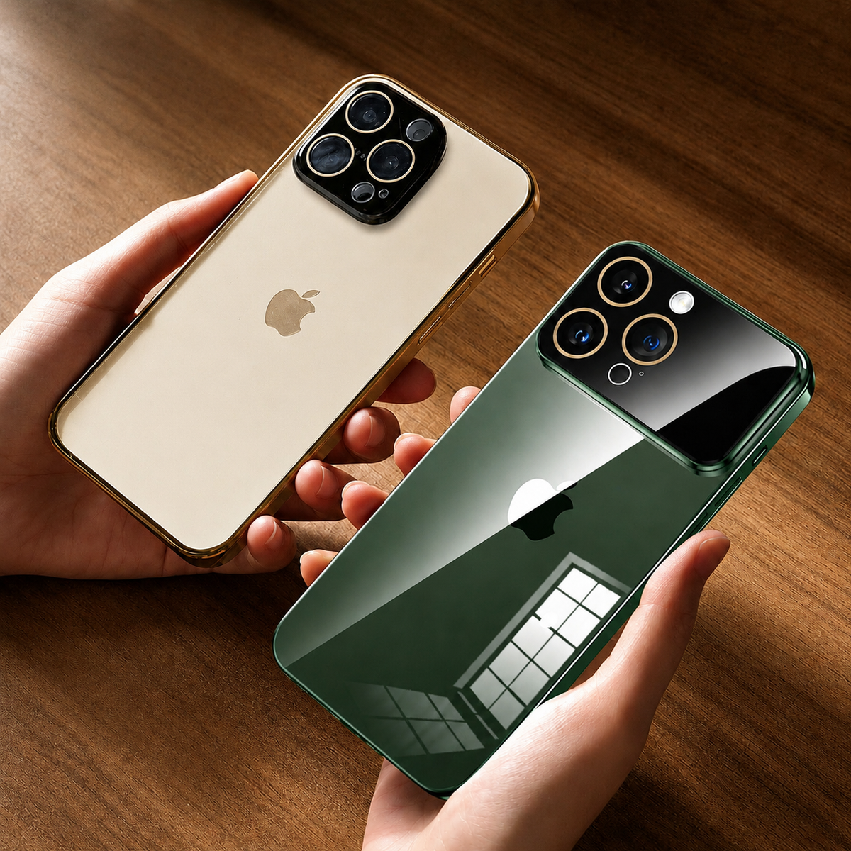 Premium iPhone Case MagSafe Compatible Transparent Hard PC Back Shockproof Camera Lens Protection Ultra Thin Clear Anti Fingerprint Slim Full Coverage