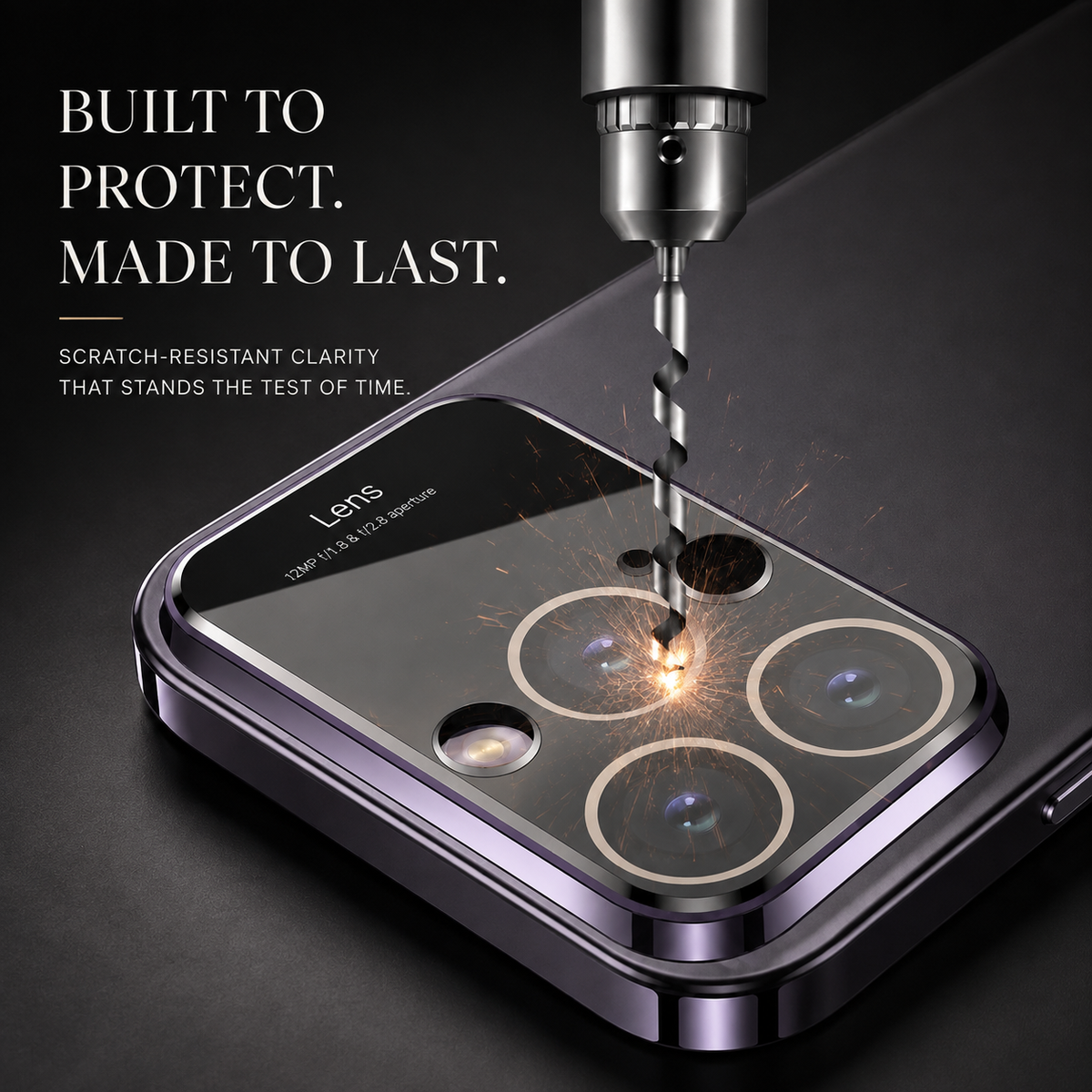 Premium iPhone Case MagSafe Compatible Transparent Hard PC Back Shockproof Camera Lens Protection Ultra Thin Clear Anti Fingerprint Slim Full Coverage