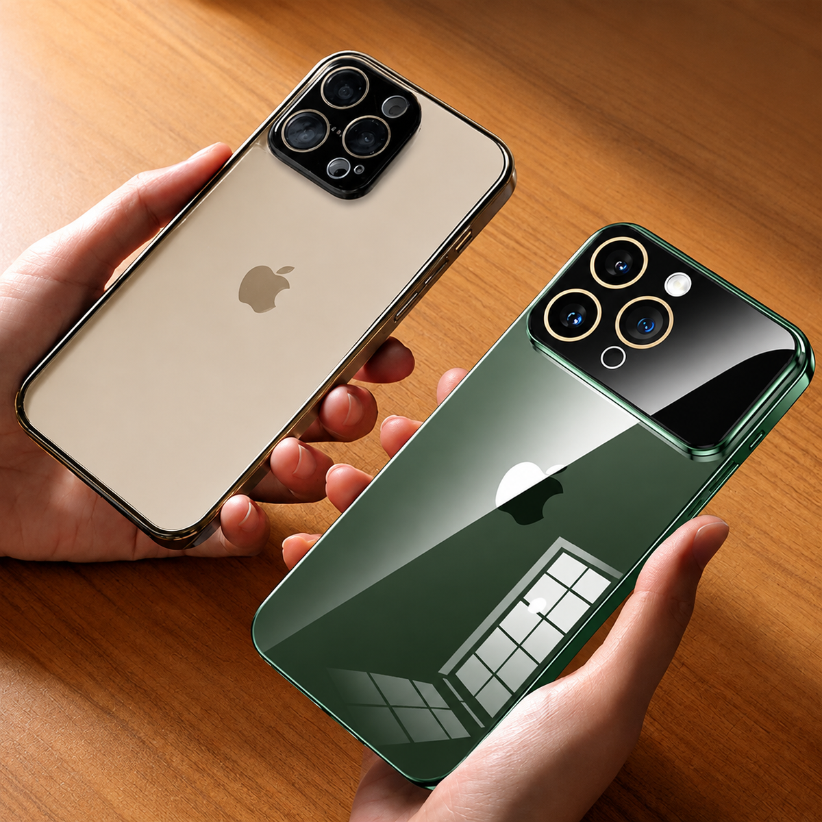 Premium iPhone Case MagSafe Compatible Transparent Shockproof Hard PC Back Silicone Bumper Camera Lens Protection Ultra Thin Anti Fingerprint Slim Fit