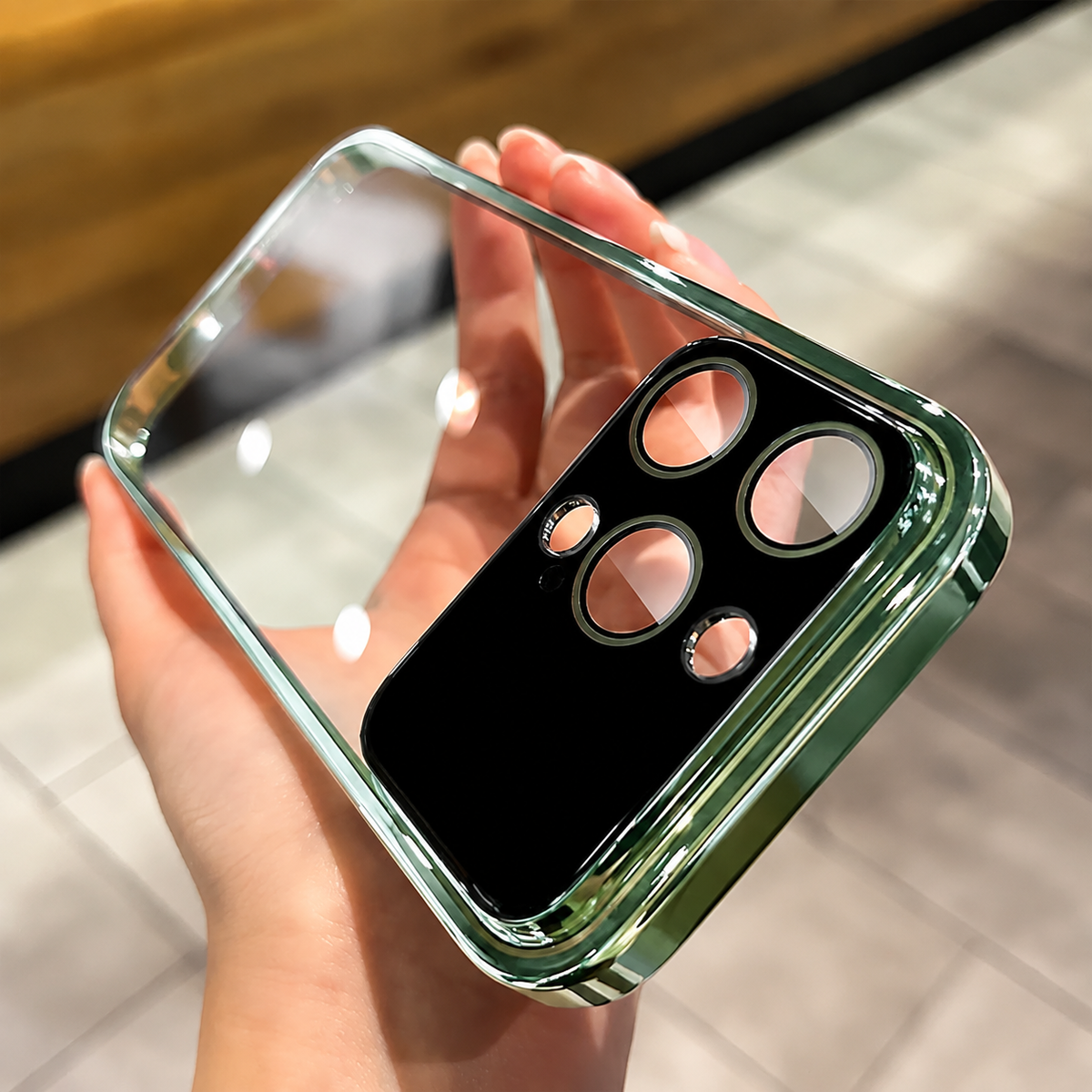 Premium iPhone Case MagSafe Compatible Transparent Shockproof Hard PC Back Silicone Bumper Camera Lens Protection Ultra Thin Anti Fingerprint Slim Fit