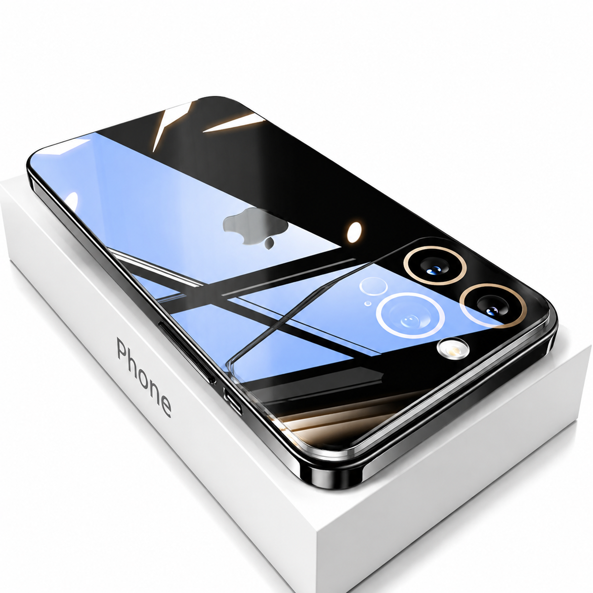 Premium iPhone Case MagSafe Compatible Transparent Shockproof Hard PC Back Silicone Bumper Camera Lens Protection Ultra Thin Anti Fingerprint Slim Fit