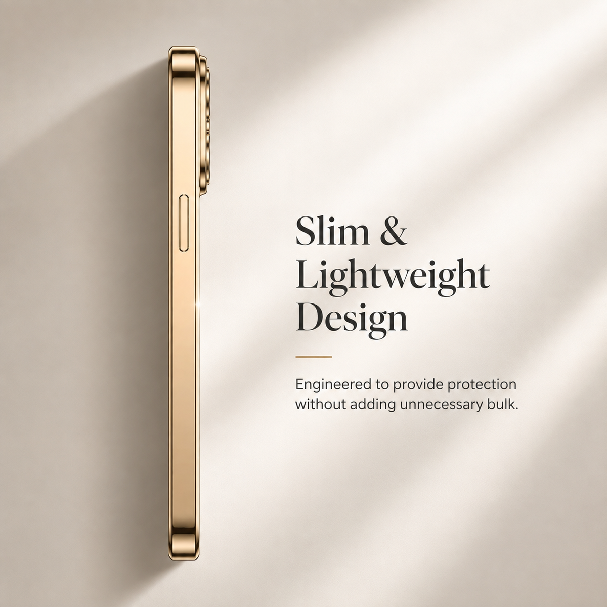 Premium iPhone Case MagSafe Compatible Transparent TPU Shockproof Protective Cover Camera Lens Guard Anti Scratch Desert Gold Slim Lightweight Design