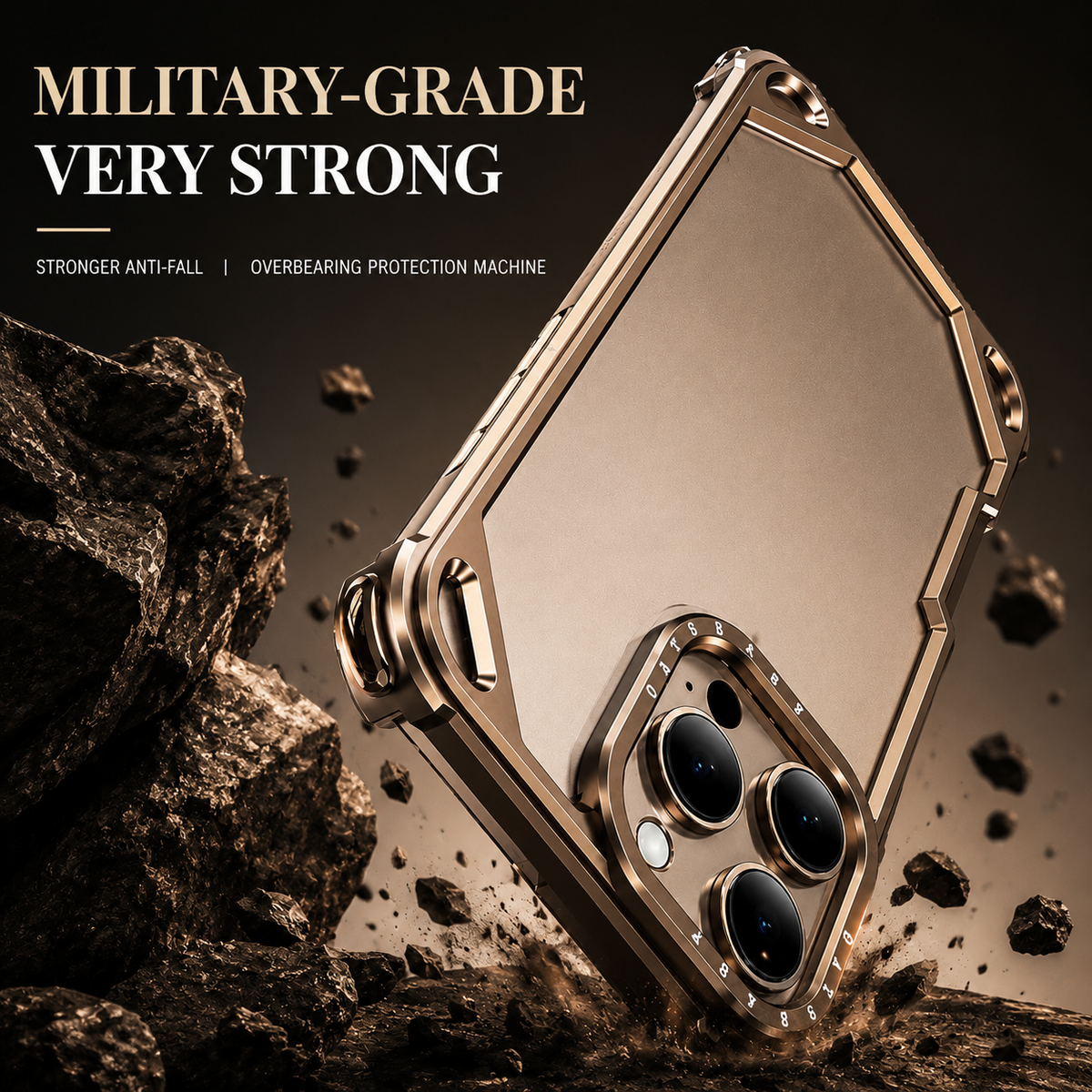 Premium iPhone Case MagSafe Compatible Ultra Thin Aluminum Metal Bumper Shockproof Cover Matte Lightweight Slim Edge Protection Anti Scratch Slim Case