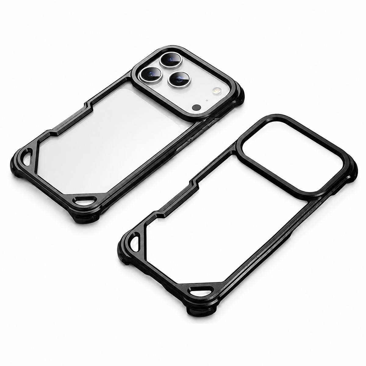 Premium iPhone Case MagSafe Compatible Ultra Thin Aluminum Metal Bumper Shockproof Cover Matte Lightweight Slim Edge Protection Anti Scratch Slim Case
