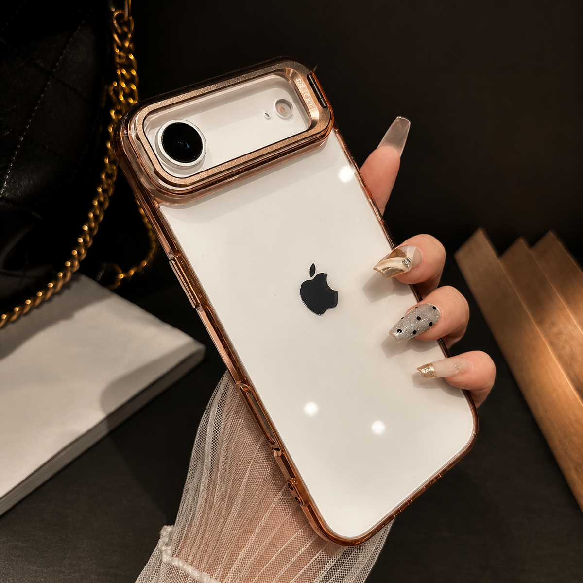 Premium iPhone Case MagSafe Crystal Clear PC TPU Shockproof Protective Cover Camera Lens Stand Armor Anti Scratch Magnetic Wireless Charging Slim Full