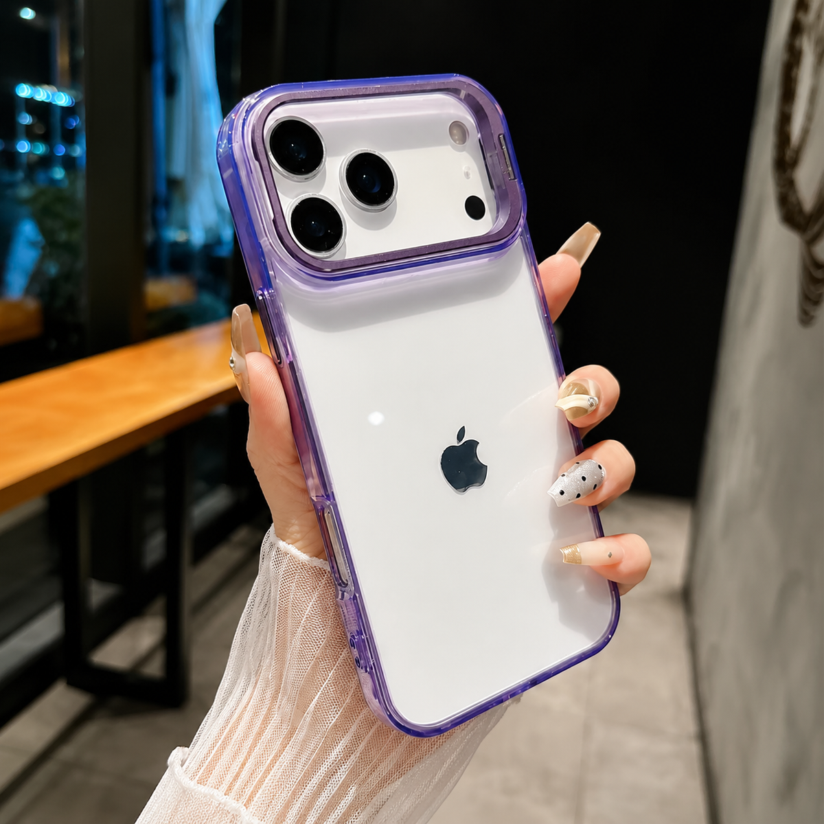 Premium iPhone Case MagSafe Crystal Clear PC TPU Shockproof Protective Cover Camera Lens Stand Armor Anti Scratch Magnetic Wireless Charging Slim Full