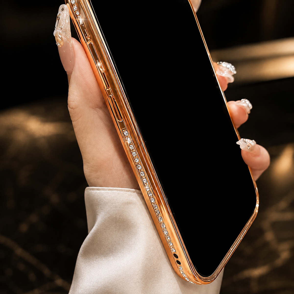 Premium iPhone Case MagSafe Diamond Mirror Glitter Cover Transparent Shockproof Anti Scratch Non Slip Slim Protective Sparkle Design Full Coverage Fit