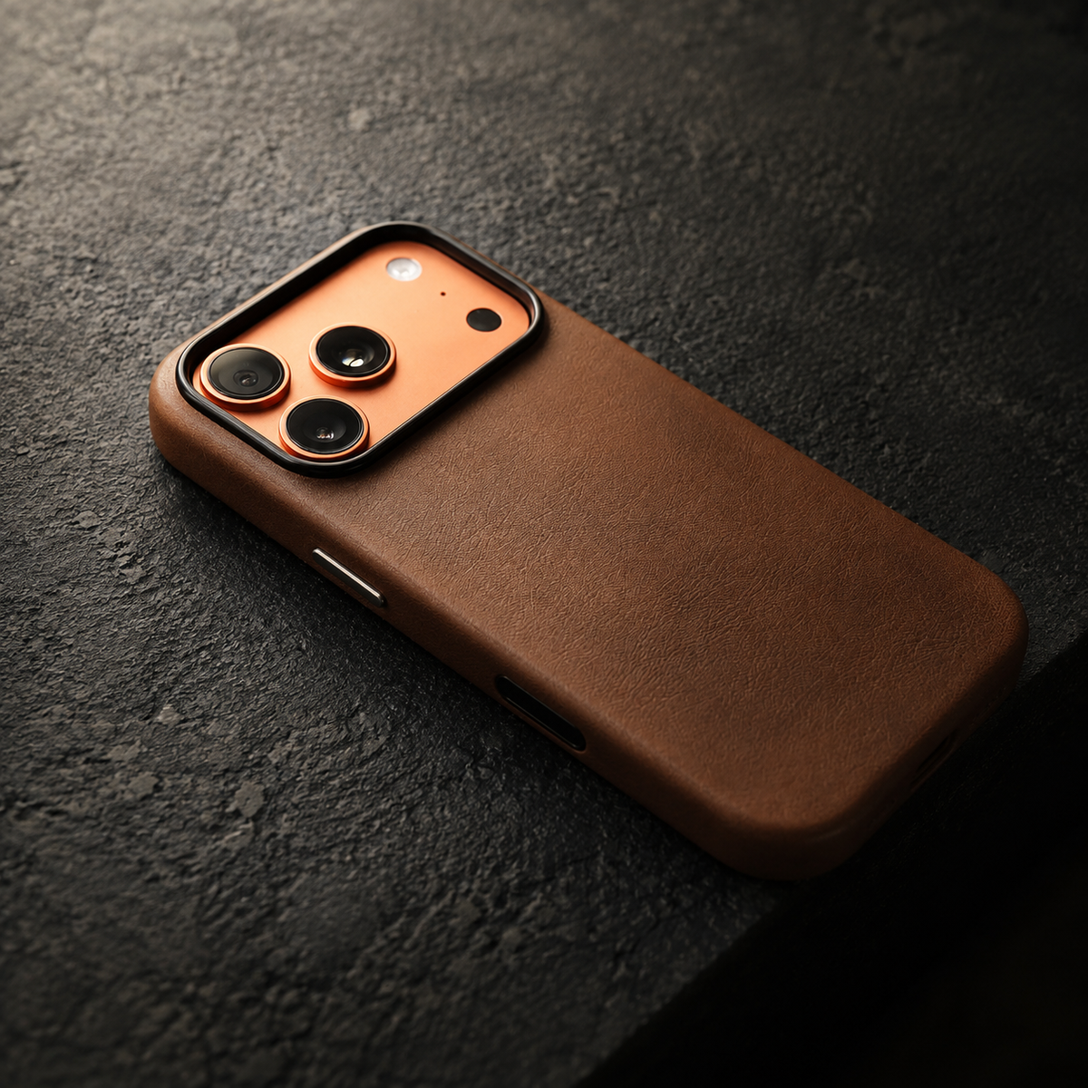 Premium iPhone Case MagSafe Genuine Cowhide Leather Cover Magnetic Protective Full Body Shockproof Anti Fingerprint Camera Protection Retro Slim Style