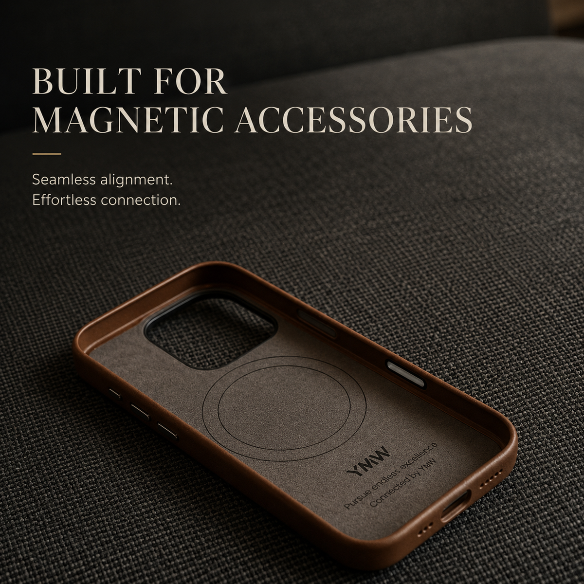 Premium iPhone Case MagSafe Genuine Cowhide Leather Cover Magnetic Protective Full Body Shockproof Anti Fingerprint Camera Protection Retro Slim Style