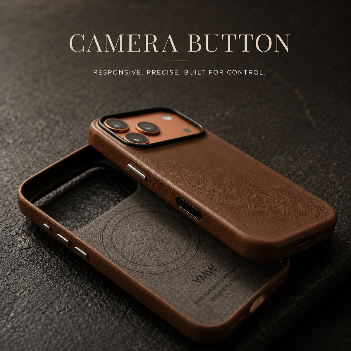 Premium iPhone Case MagSafe Genuine Cowhide Leather Cover Magnetic Protective Full Body Shockproof Anti Fingerprint Camera Protection Retro Slim Style