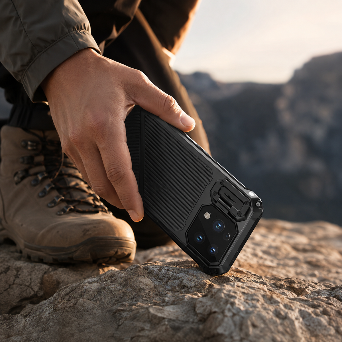 Premium iPhone Case MagSafe Heavy Duty Aluminum Armor Shockproof Full Coverage Camera Screen Protection Kickstand Non Slip Dual Layer Rugged Case