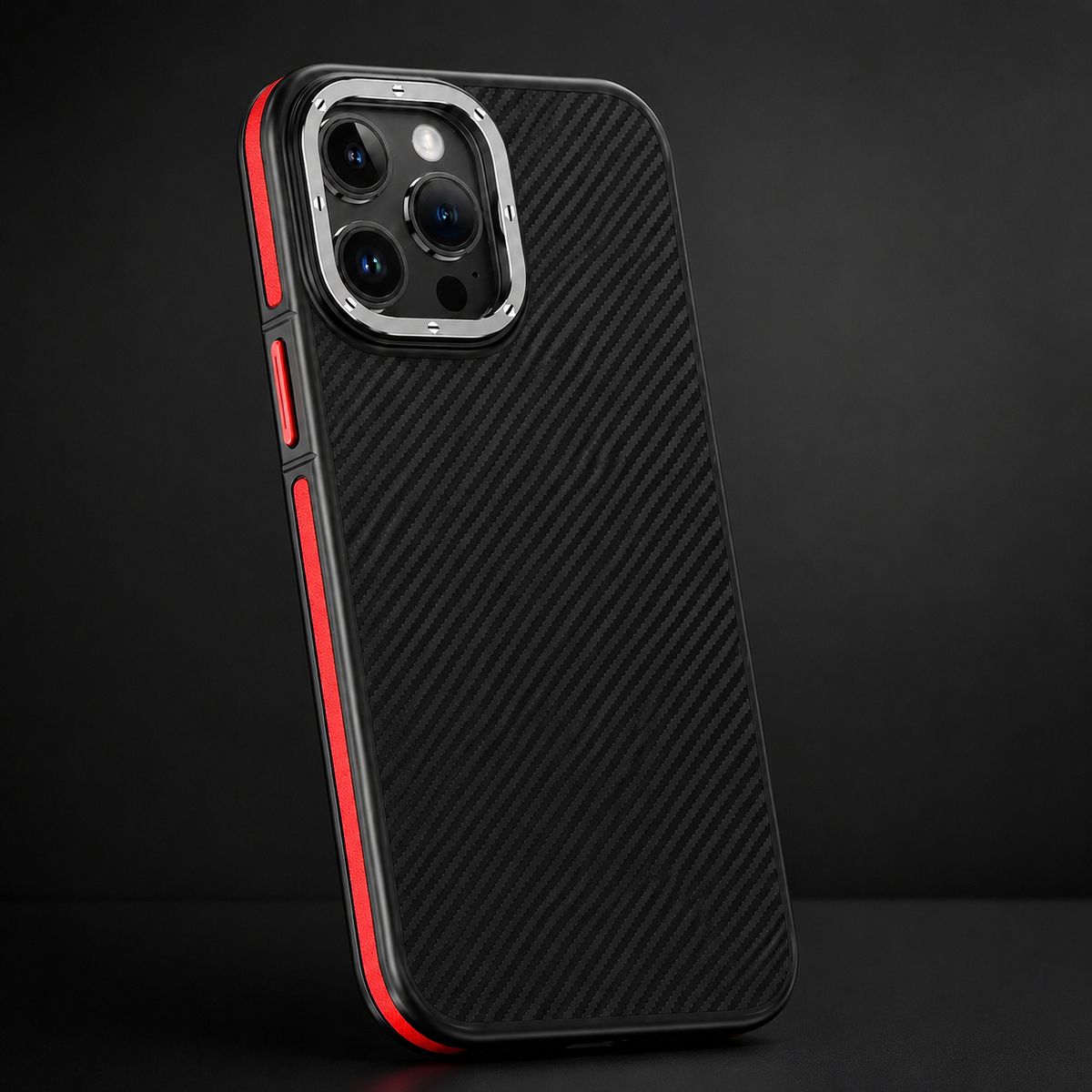Premium iPhone Case MagSafe Kevlar Carbon Fiber Magnetic Cover Shockproof Camera Ring Protection Anti Fingerprint Half Wrapped Slim Protective Design