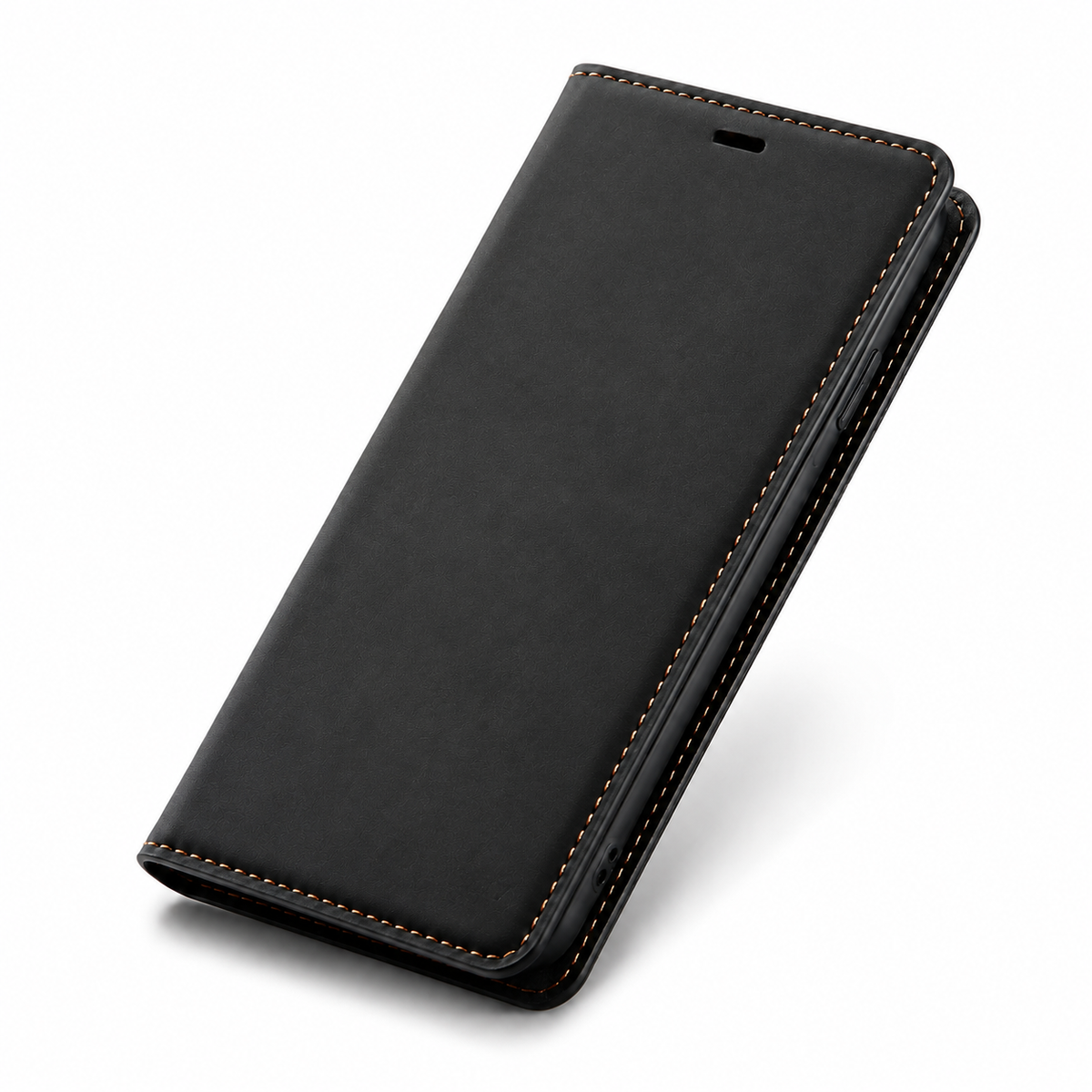 Premium iPhone Case MagSafe Leather Flip Wallet Suede Card Holder Cash Pocket Stand Magnetic Protective Cover Shockproof Slim Full Coverage Light Case