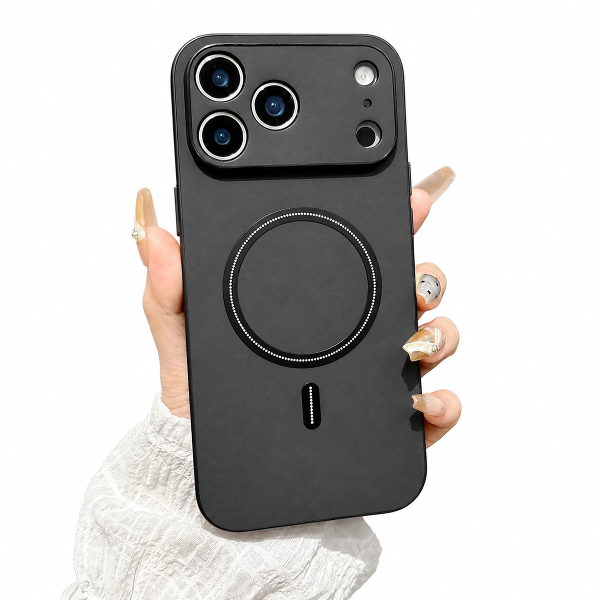 Premium iPhone Case MagSafe Leather Magnetic Protective Cover Shockproof PC TPU Anti Scratch Wireless Charging Slim Non Slip Full Coverage Modern Case
