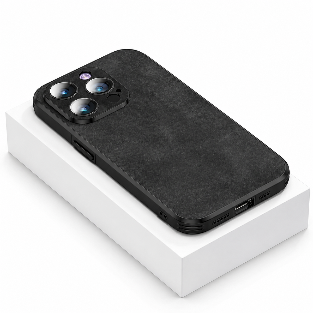 Premium iPhone Case MagSafe Leather Texture Silicone Shockproof Camera Lens Protection Slim Bumper Cover Scratch Wireless Charging Full Coverage Cases