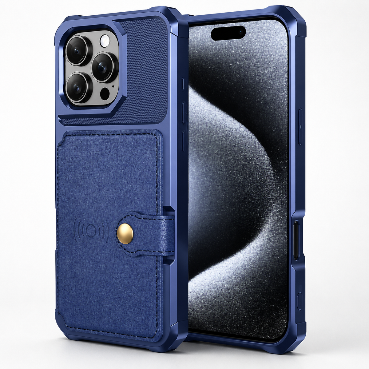 Premium iPhone Case MagSafe Leather Wallet Card Holder Flip Stand Shockproof Protective Cover Anti Fingerprint Anti Scratch Slim Magnet 360 Full Cover