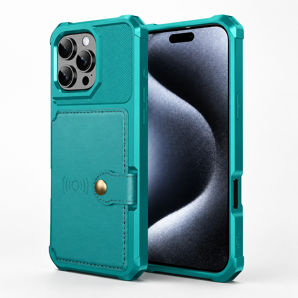 Premium iPhone Case MagSafe Leather Wallet Card Holder Flip Stand Shockproof Protective Cover Anti Fingerprint Anti Scratch Slim Magnet 360 Full Cover