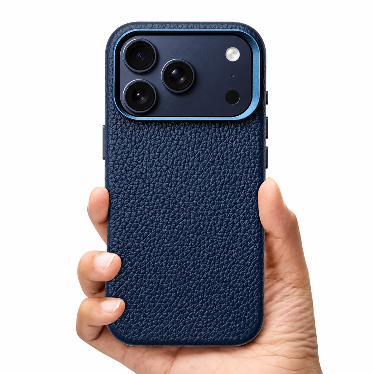 Premium iPhone Case MagSafe Lychee Leather Magnetic Shockproof Protective Cover Alloy Camera Lens Anti Scratch Non Slip Matte Full Coverage Business Case