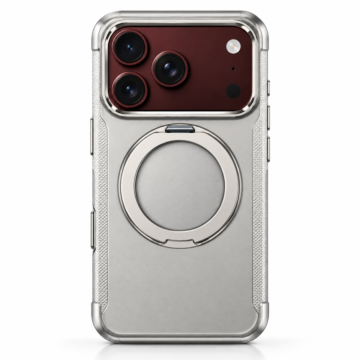Premium iPhone Case MagSafe Magnetic 360 Ring Stand Foldable Cover Full Protection Fingerprint Resistant Shockproof Bumper Slim Durable Phone Cover Case