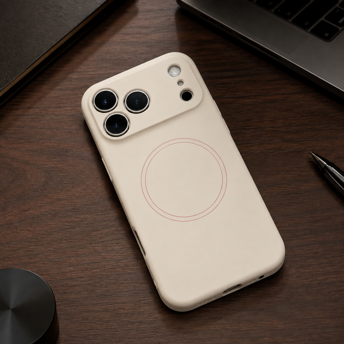 Premium iPhone Case MagSafe Magnetic 360 Rotating Stand Metal Lens Guard Skin Feel Shockproof Slim Fit Anti Drop Non Slip Durable Protective Phone Cover Case