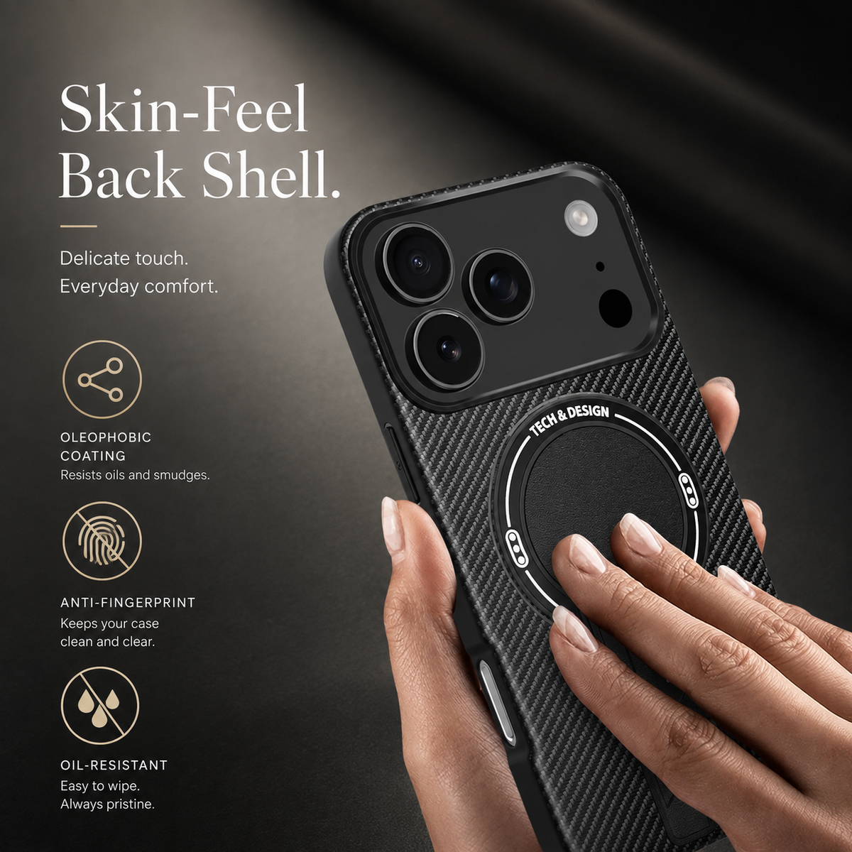 Premium iPhone Case MagSafe Magnetic Armor Carbon Fiber Shockproof PC TPU Ring Stand Kickstand Anti Scratch Non Slip Heavy Duty Full Coverage Cover