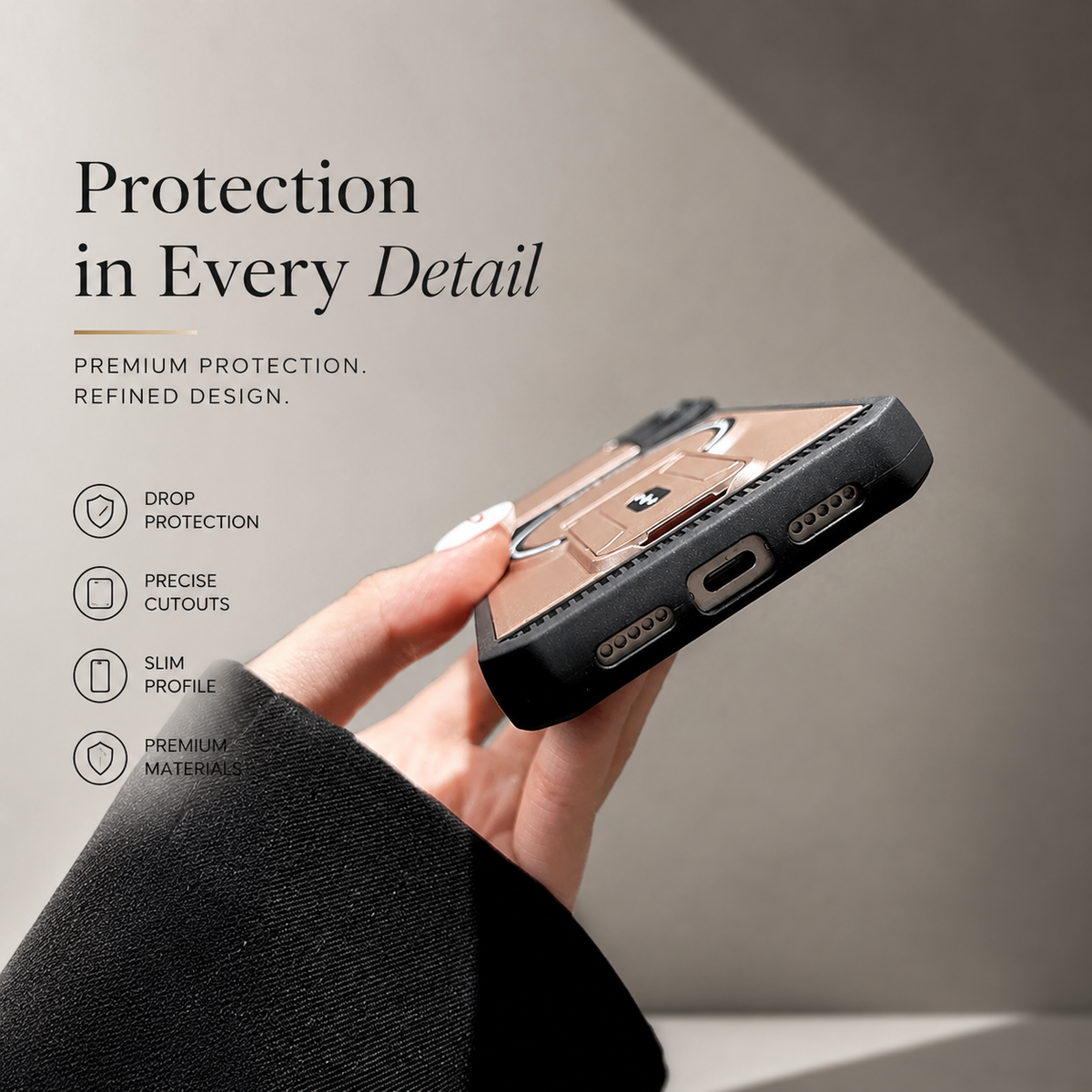 Premium iPhone Case MagSafe Magnetic Bracket Stand Camera Lens Protection Shockproof Silicone Protective Cover Non Slip Slim Reinforced Bumper Case