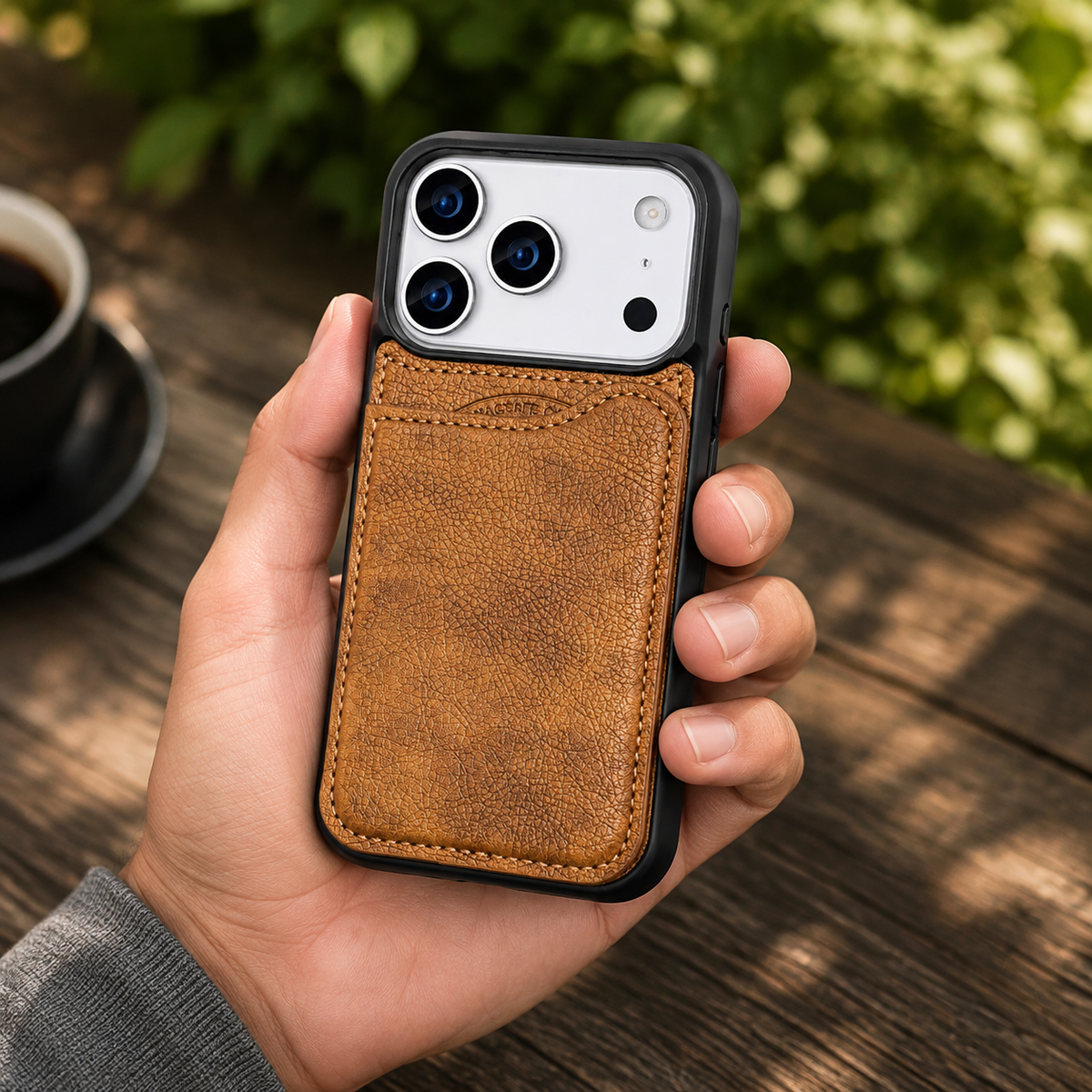 Premium iPhone Case MagSafe Magnetic Flip Wallet Leather Card Holder Shockproof Protective Cover Anti Fingerprint Full Access Slim Design