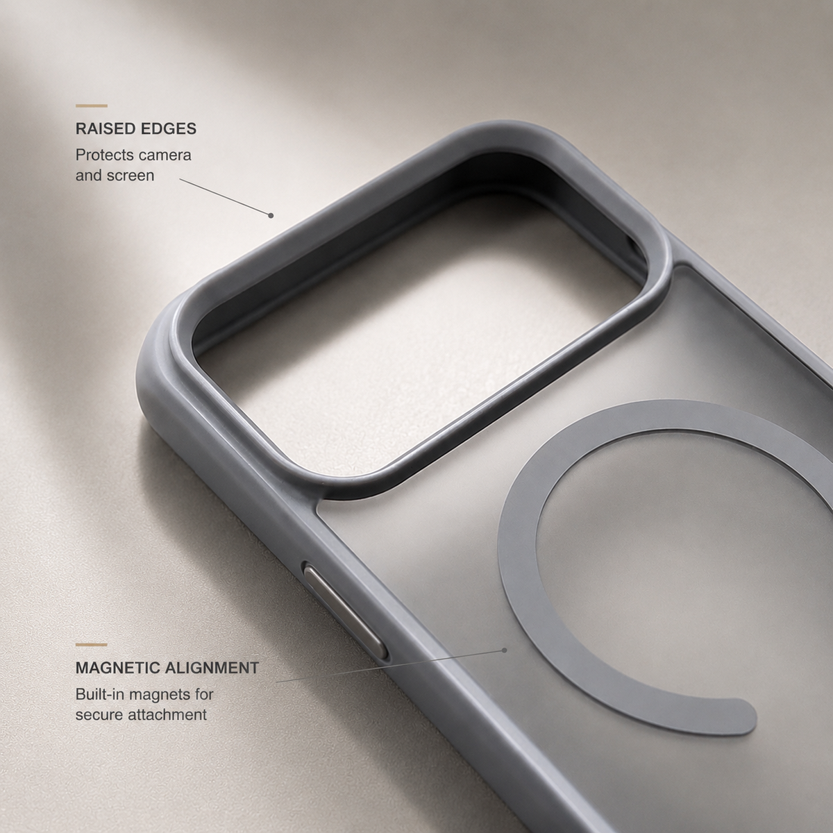 Premium iPhone Case MagSafe Magnetic Foldable Stand PC Matte Shockproof Protective Cover Anti Fingerprint Non Slip Half Wrapped Slim Design