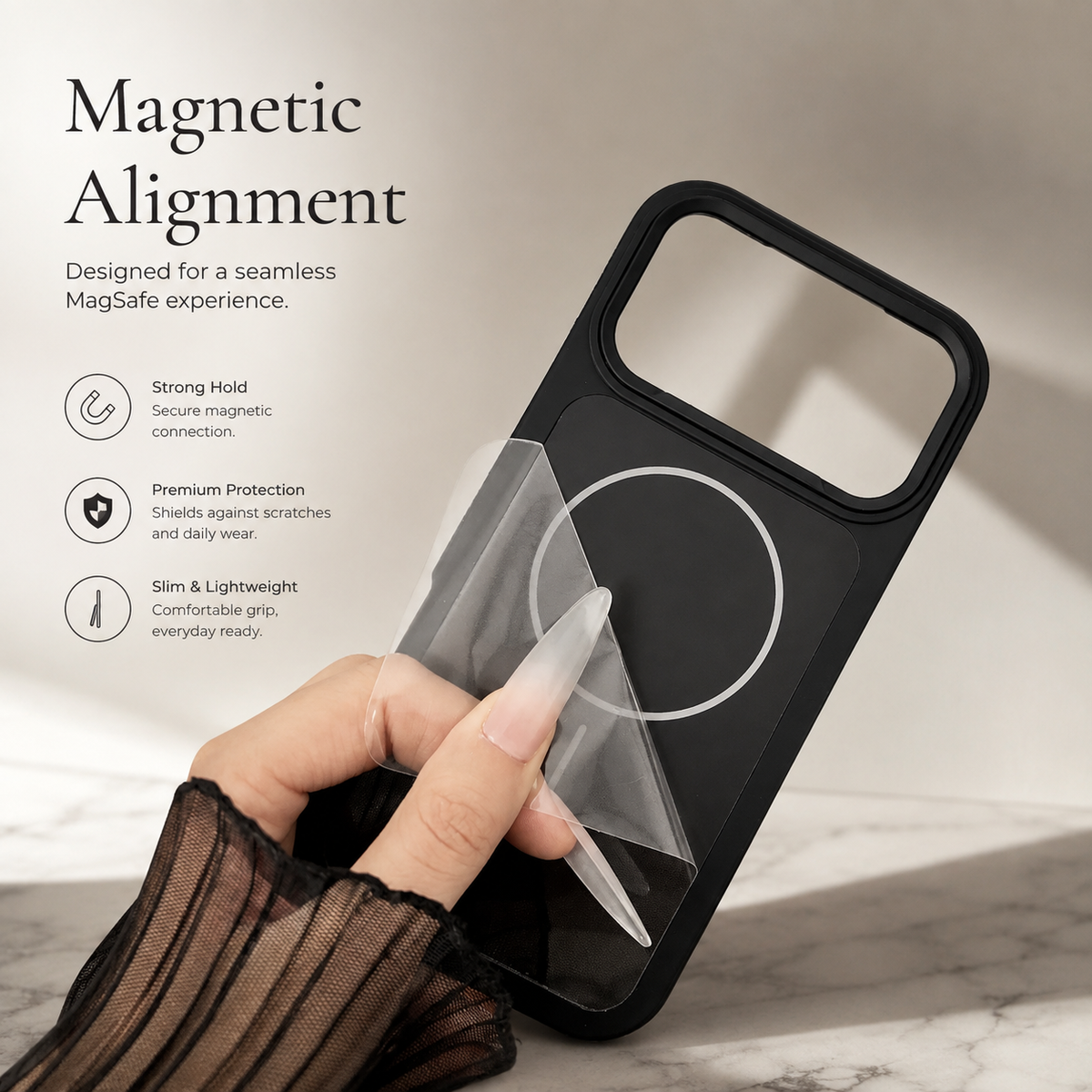 Premium iPhone Case MagSafe Matte Frosted Magnetic Shockproof Protective Cover PC Armor Anti Scratch Non Slip Slim Contrast Color Full Coverage Design