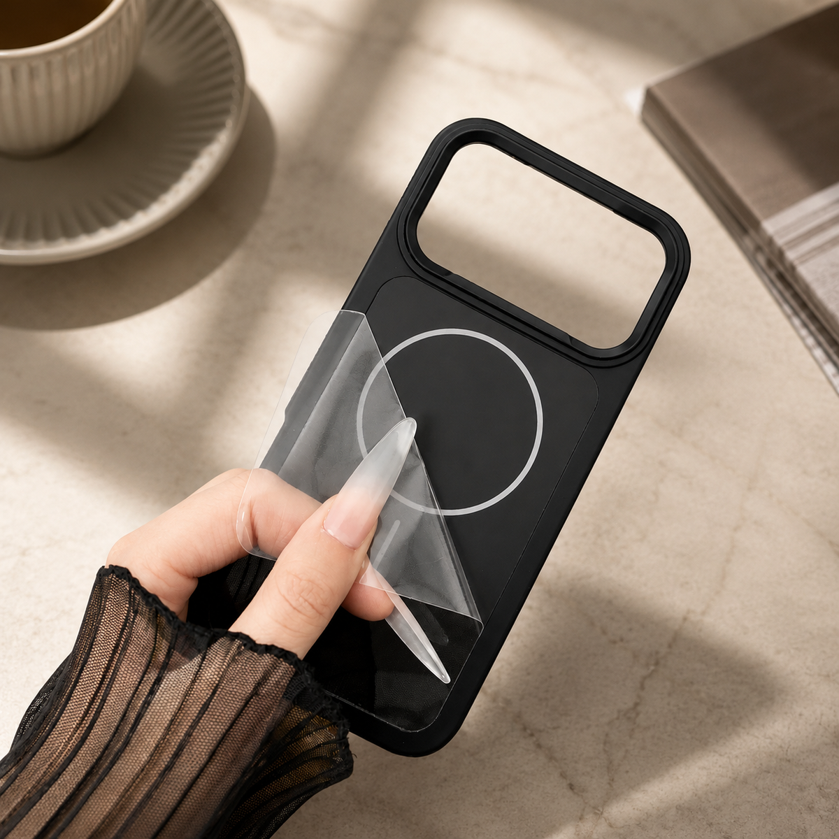 Premium iPhone Case MagSafe Matte Frosted Magnetic Shockproof Protective Cover PC Armor Anti Scratch Non Slip Slim Contrast Color Full Coverage Design
