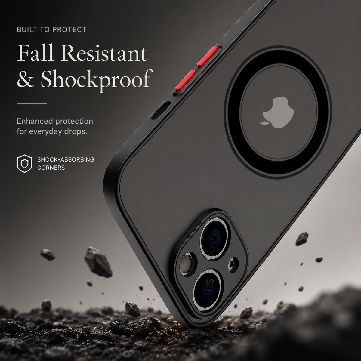 Premium iPhone Case MagSafe Matte Shockproof Protective Cover Camera Lens Protection Anti Scratch Slim Magnetic Soft Grip Full Coverage Minimal Design
