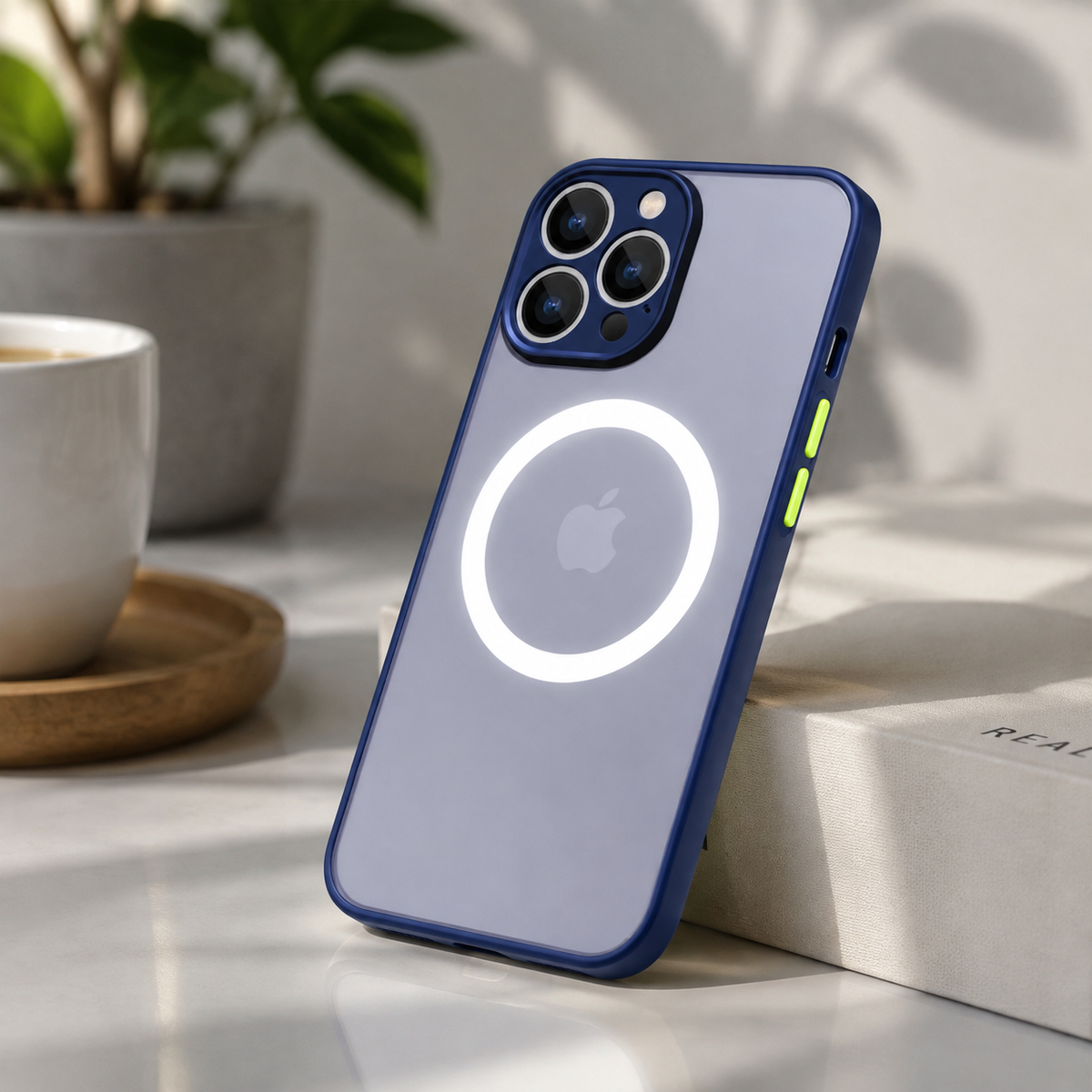 Premium iPhone Case MagSafe Matte Shockproof Protective Cover Camera Lens Protection Anti Scratch Slim Magnetic Soft Grip Full Coverage Minimal Design