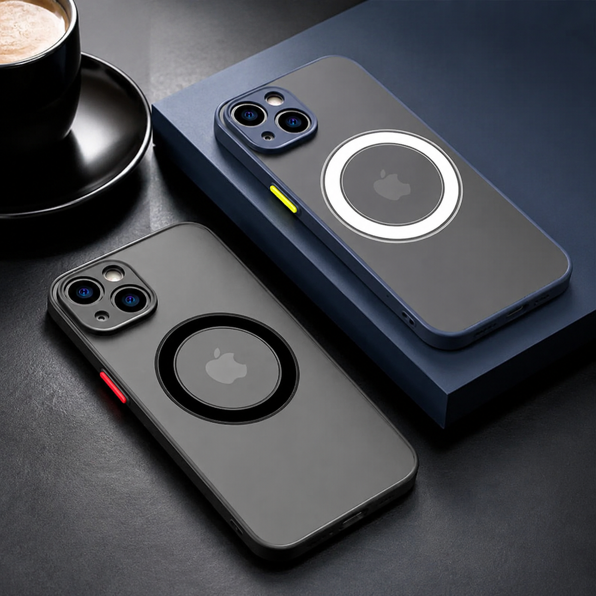 Premium iPhone Case MagSafe Matte Shockproof Protective Cover Camera Lens Protection Anti Scratch Slim Magnetic Soft Grip Full Coverage Minimal Design