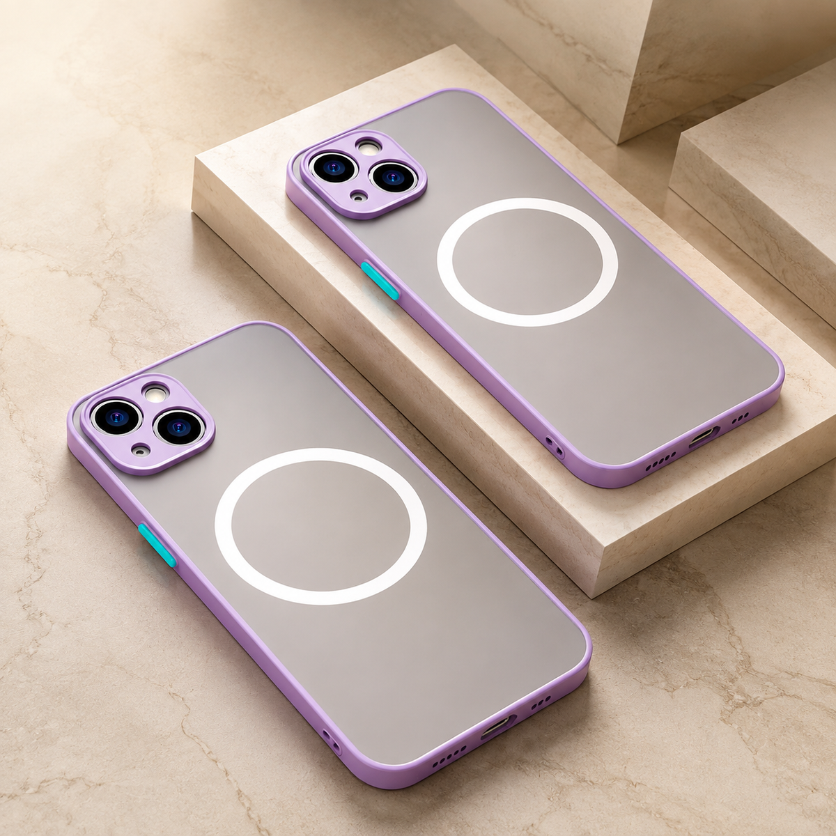 Premium iPhone Case MagSafe Matte Shockproof Protective Cover Camera Lens Protection Anti Scratch Slim Magnetic Soft Grip Full Coverage Minimal Design