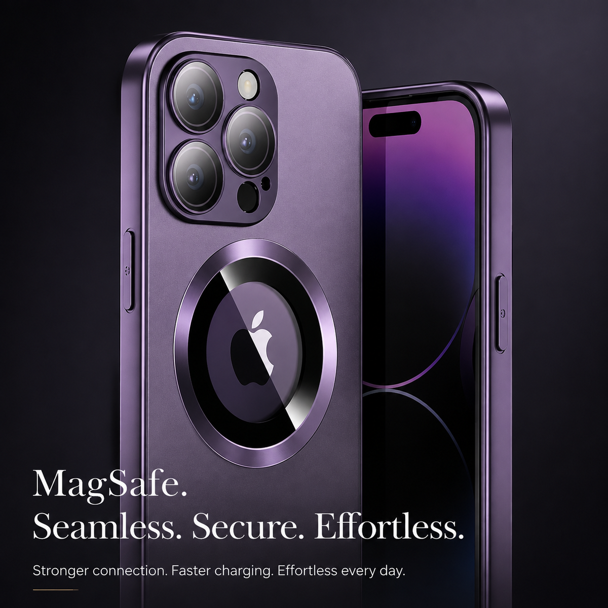 Premium iPhone Case MagSafe Matte Shockproof Protective Cover Camera Lens Protection Magnetic Slim Anti Scratch Soft Grip Full Coverage Minimal Design