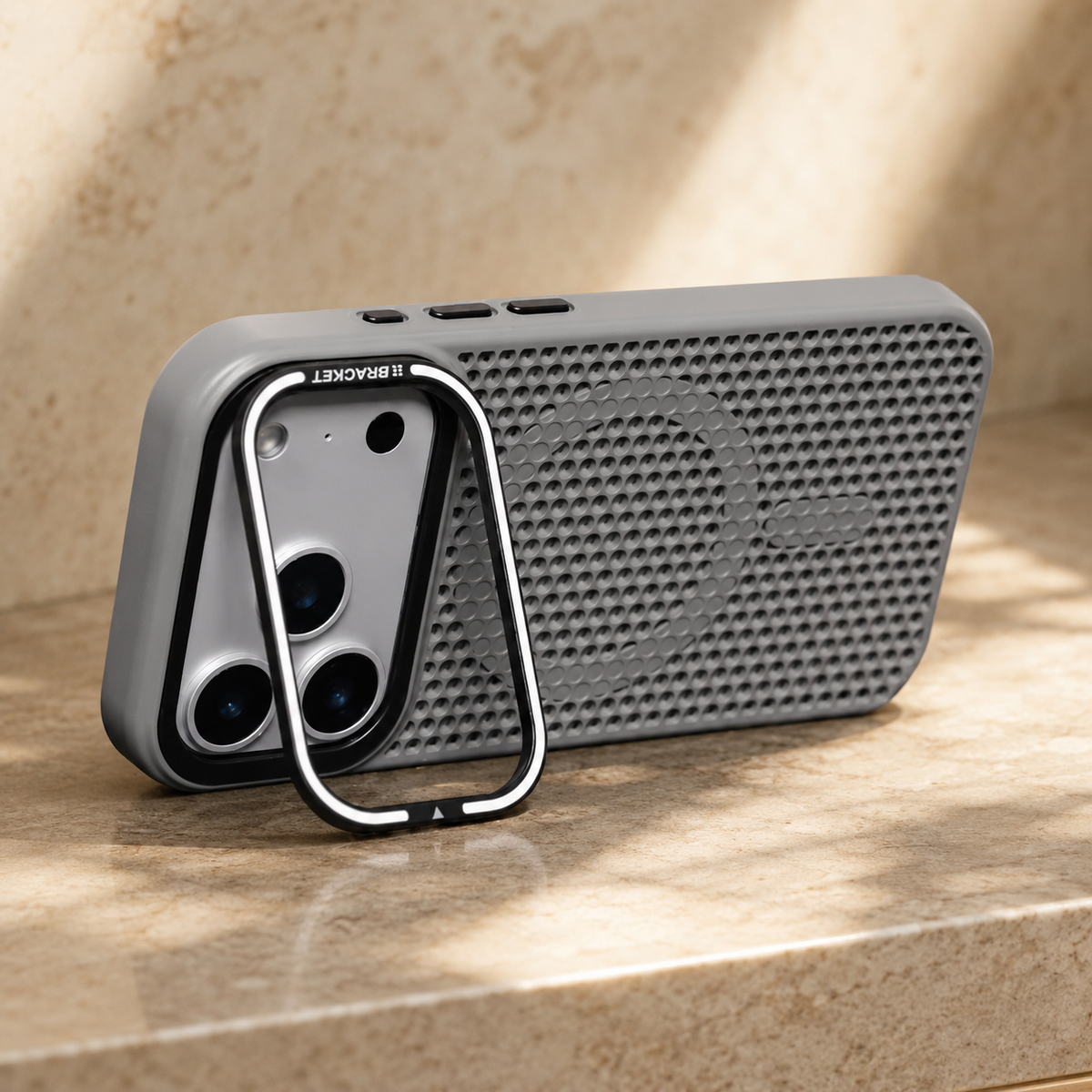 Premium iPhone Case MagSafe Mesh Cooling Magnetic Protective Cover Camera Mount Holder Shockproof Anti Scratch Matte Non Slip Heat Dissipation Tough Case