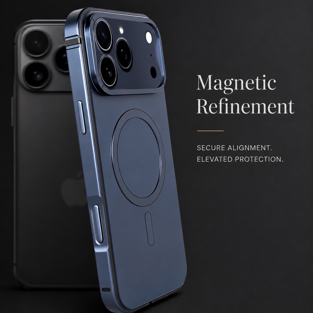 Premium iPhone Case MagSafe Metal Frame Aluminum Alloy Shockproof Anti Drop Protective Cover Scratch Resistant Magnetic Slim Full Coverage