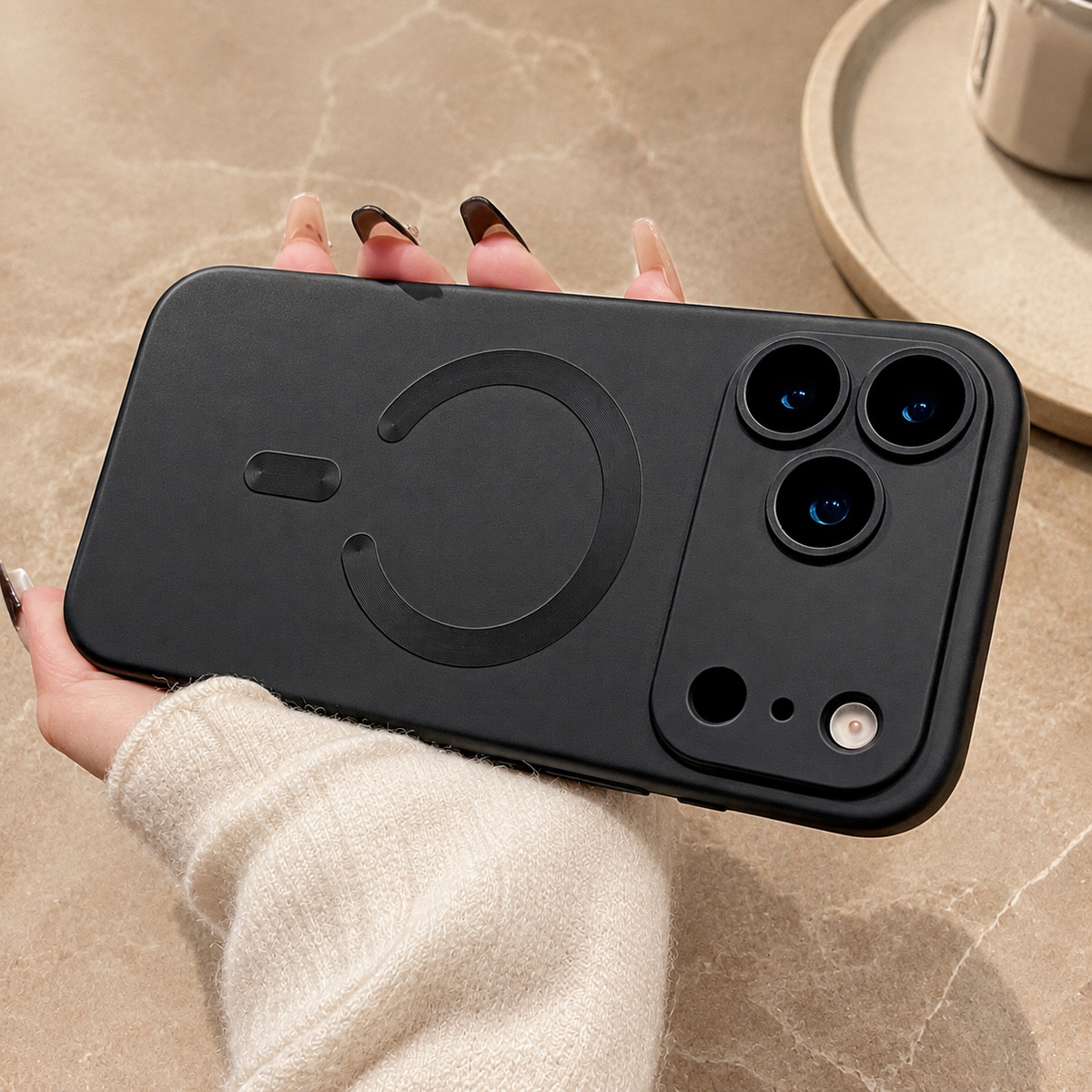 Premium iPhone Case MagSafe Metallic Paint Magnetic Protective Cover Camera Lens Protection Anti Fingerprint Anti Scratch Slim Wireless Charging Design