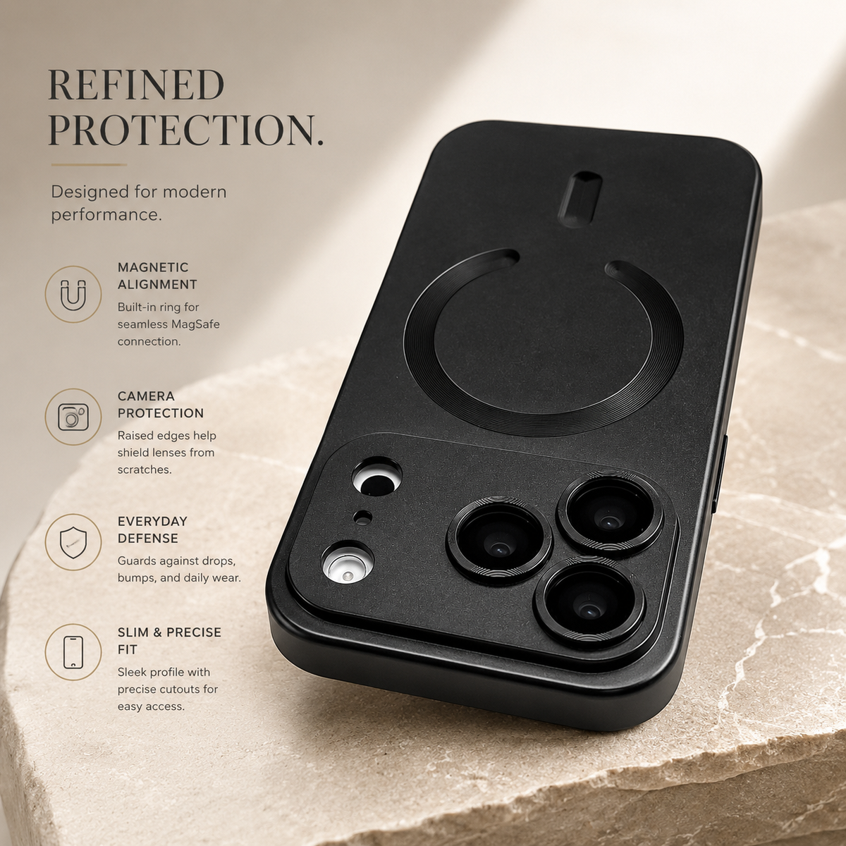 Premium iPhone Case MagSafe Metallic Paint Magnetic Soft TPU Protective Cover Camera Lens Protection Shockproof Anti Scratch Slim Wireless Charging